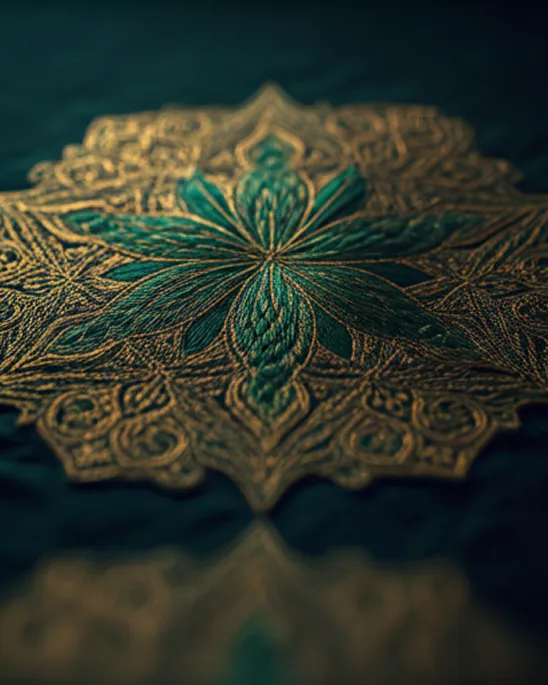 Artistic display of Afghan clothing and textile patterns