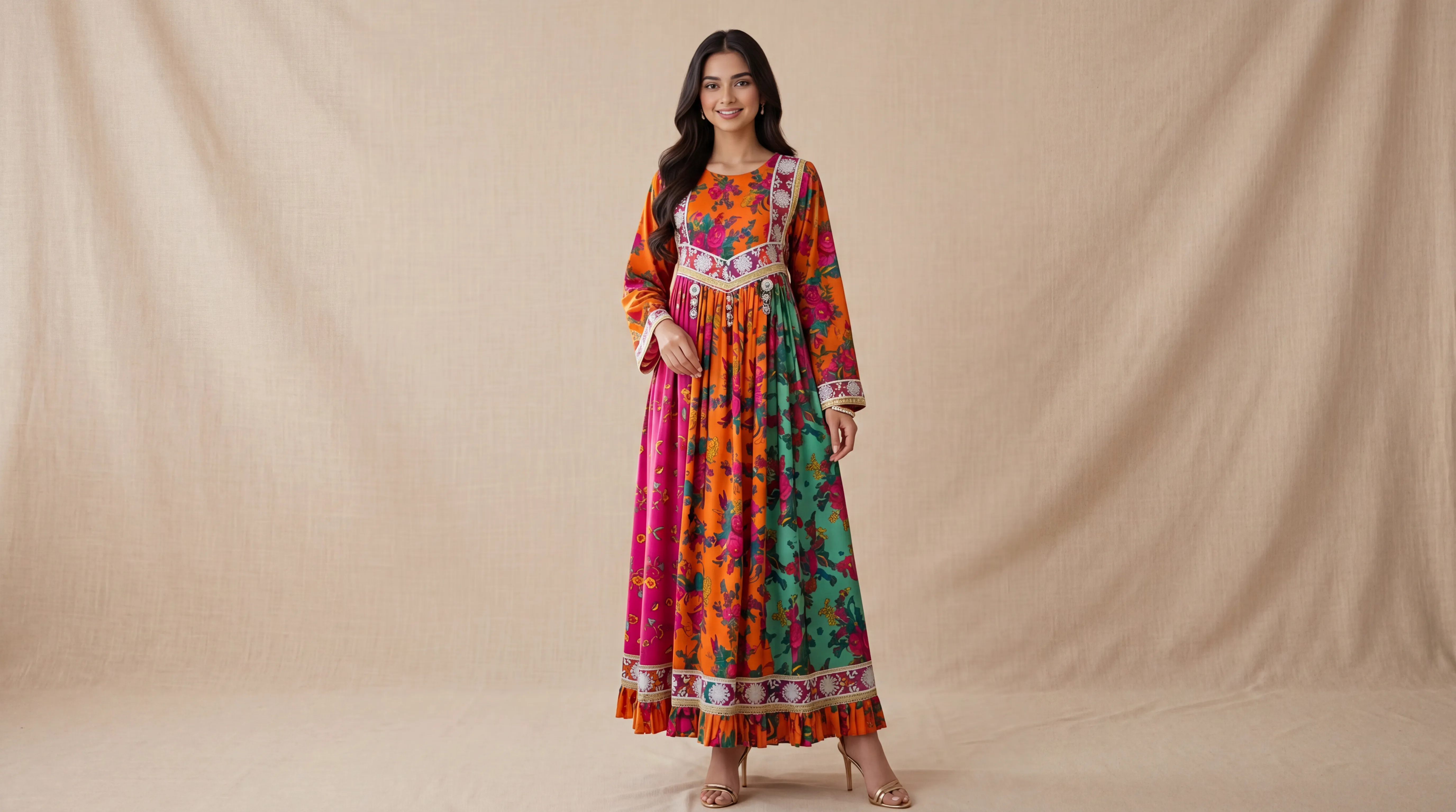 Gulistan Sunrise Kuchi Afghan dress